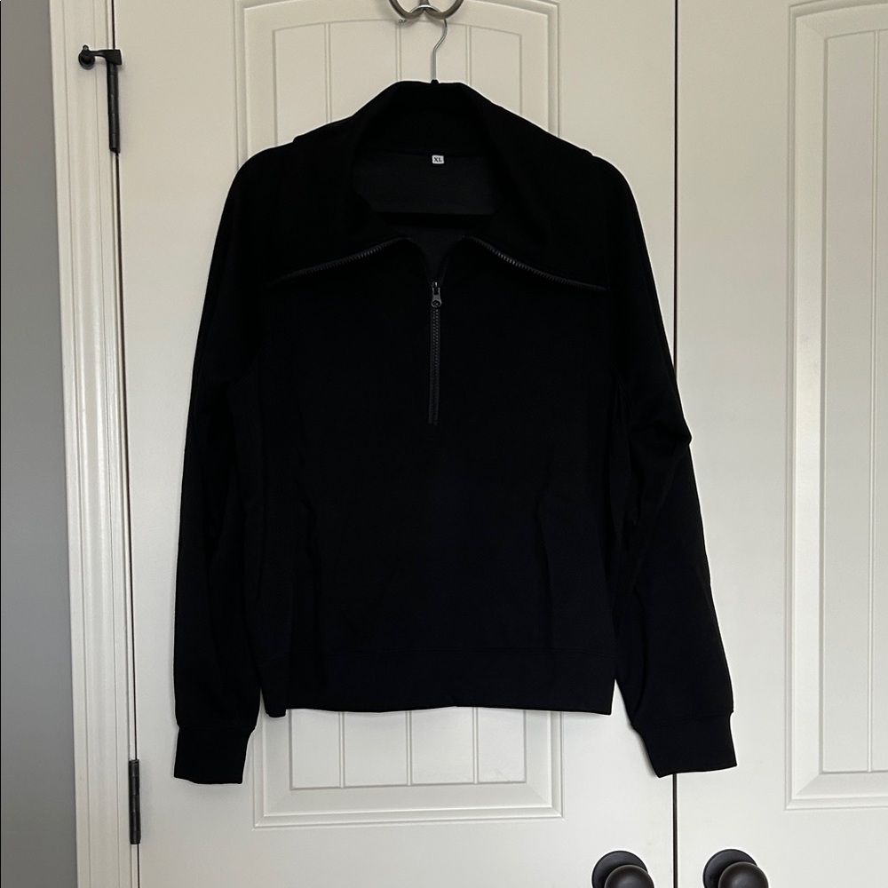Women’s Black Half-Zip Athleisure Set
